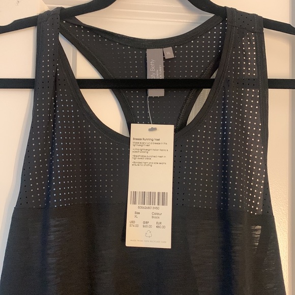 Sweaty Betty nwt breeze running vest xl black - Picture 2 of 2